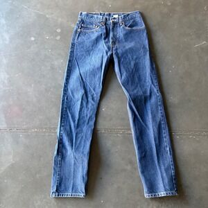 Levis 505 Regular Fit Straight Leg Blue Denim Jeans 31x32